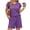 Purple, variant on MOSHU Womens Pajamas Sets V Neck Tops and Drawstring Shorts Sets with Pockets Two Piece Lounge Sets Oufits