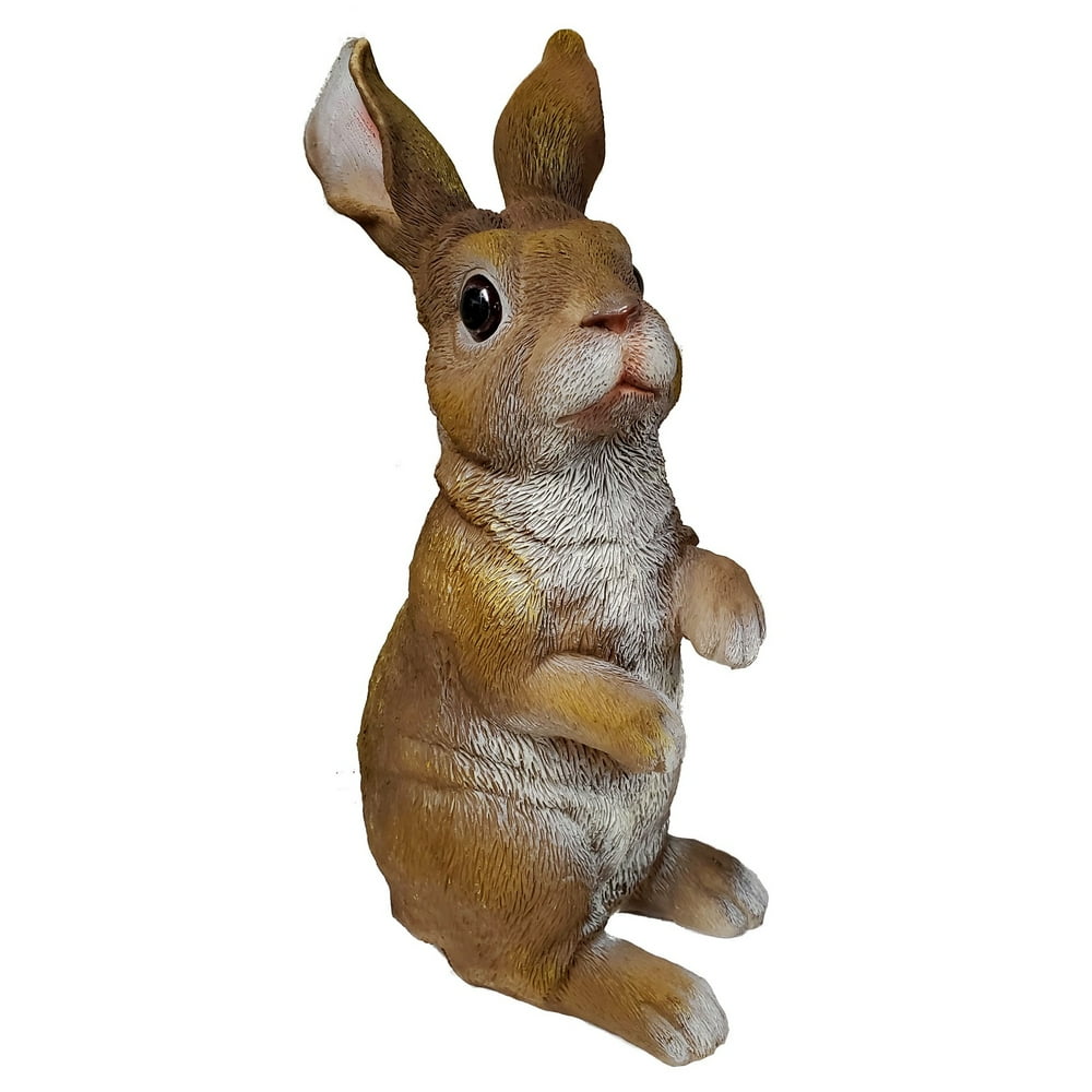 wooden rabbit statue