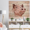 thumbnail image 3 of Design Art - Pig Portrait in Brush Painting, 3 of 5