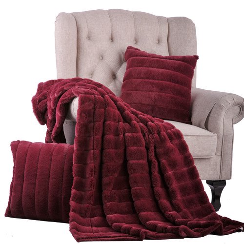 BOON Throw & Blanket Luxury Rabbit Faux Fur Throw