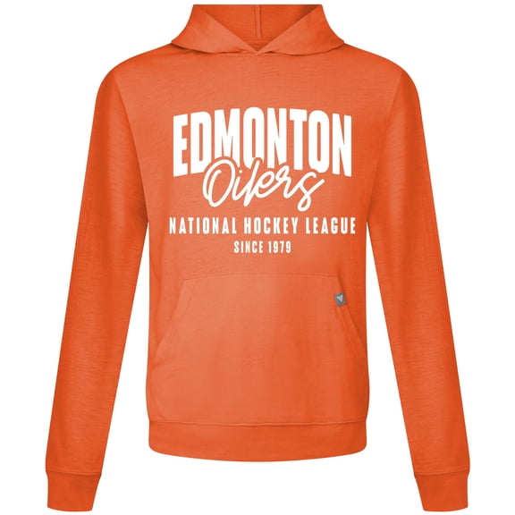 Men's Levelwear Orange Edmonton Oilers Relay Response Pullover Hoodie