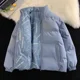 thumbnail image 4 of Abrigo cálido y grueso de invierno Harajuku 2022 para hombre y mujer, chaqueta holgada con relleno de algodón de gran tamaño con estampado de letras de doble cara, 4 of 5
