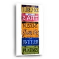 thumbnail image 2 of Epic Art 'I Like 2 Go 2 Museums' by Gregory Constantine, Acrylic Glass Wall Art, 12"x24", 2 of 8