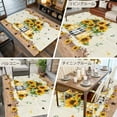 thumbnail image 6 of Sunflower Vintage 5x7 Area Rugs, Farmhouse Floral Botanical Brown Wooden Non-Skid Rubber Backing Large Rectangle Rugs - Living Room Bedroom Home Office, Indoor Floor Mat Carpets Washable Rug, 6 of 9