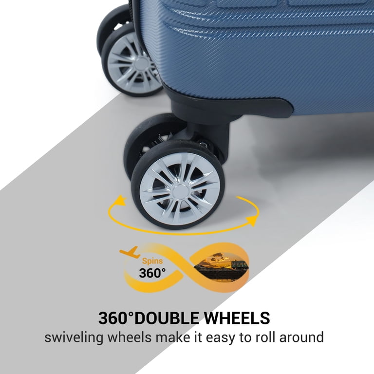 Tripcomp 6 Piece Hardside Luggage Sets Spinner Wheels with TSA
