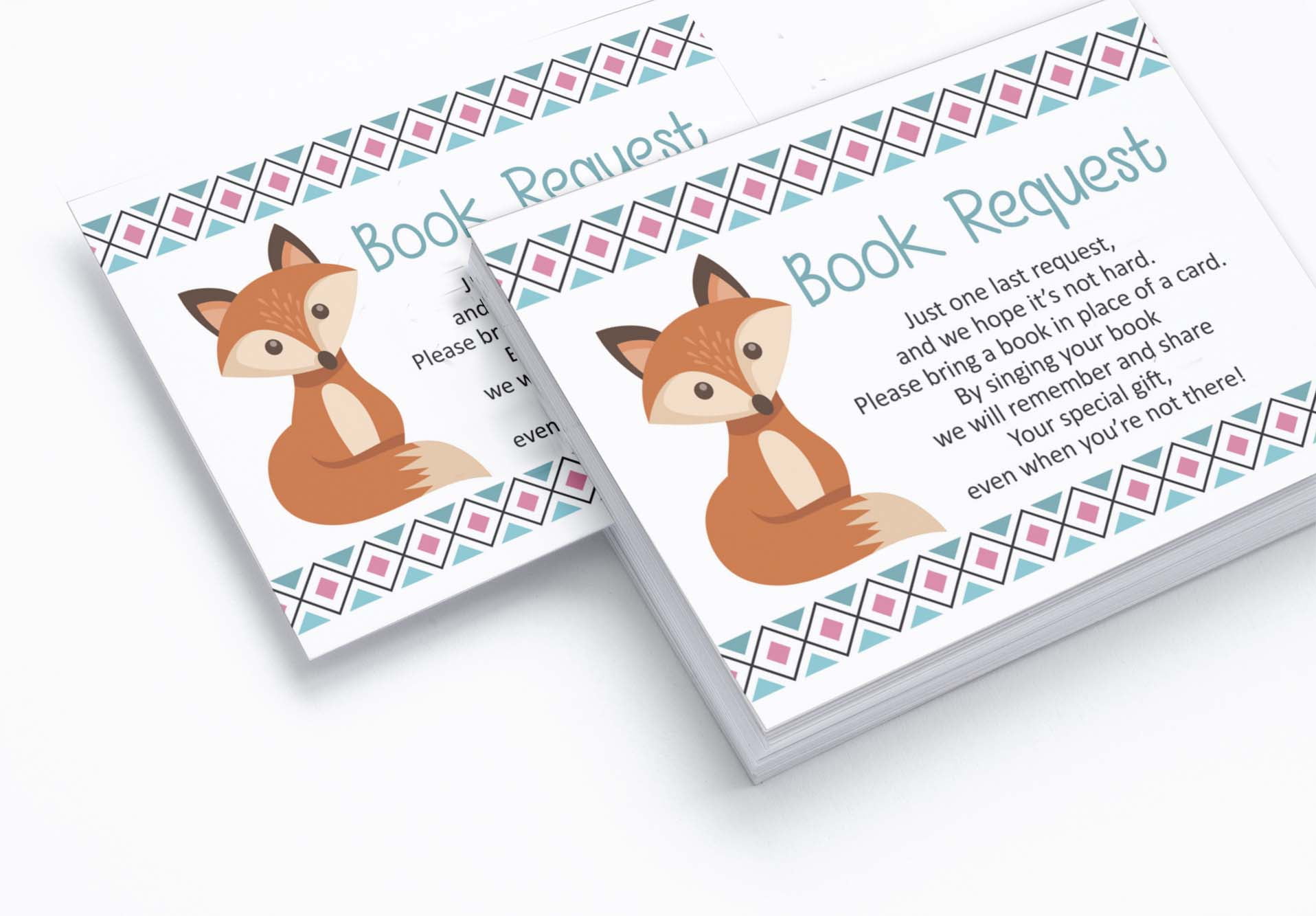 Inkdotpot 30 Books For Baby Shower Request Cards Bring A Book Instead Of A Card Jungle Animals Baby Shower Invitations Inserts Games