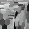 thumbnail image 4 of Charcoal Dog Crate Cover, Greyscale Geometric Pattern with Striped Hexagons Grid Illustration, Easy to Use Pet Kennel Cover Small Dogs Puppies Kittens, 7 Sizes, Grey Charcoal Grey White, by Ambesonne, 4 of 6