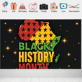 thumbnail image 3 of Decorative Stars Black History Month African Map Banner for Cultural Event Historical Celebration Educational Display, 3 of 9