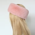 thumbnail image 2 of Pink Ladies Winter Fashion Headband With Imitation Fur For Warmth And Style In Cold Weather Outfits And Seasonal Wear And Daily Winter Use Free Size, 2 of 6