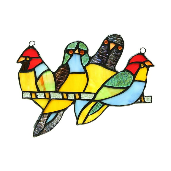 RADIANCE Goods Animal Tiffany-Glass Window Panel 8" Wide