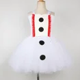 thumbnail image 4 of Disfraz de muñeco de nieve Olaf para niños, fiesta de Halloween, carnaval, vestidos de princesa, vestido de tutú blanco brillante para niñas pequeñas, ropa de Navidad, 4 of 5