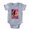 Heather Grey, variant on CafePress - Parrot CROP Text - Cute Infant Baby Football Bodysuit