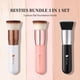 thumbnail image 4 of Set de brochas de maquillaje DuCare Foundation Flat Top Kabuki, 3 unidades, 4 of 9