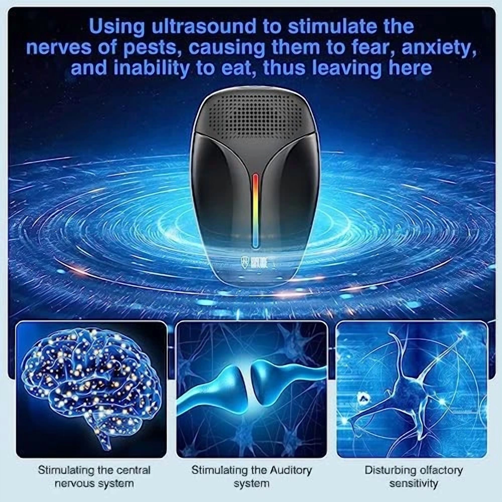CIRCLE- Pack Of 6 - 2025 Upgraded Ultrasonic Repellent & Insect Indoor Repellent
