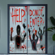 thumbnail image 2 of Big Removable Happy Halloween Stickers Blood Hands Halloween Decorations for Home Bathroom Toilet Horror Windows Wall Stickers, 2 of 5