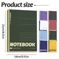 thumbnail image 3 of Cozival Composition Notebooks Campus A5 Lined Notebook Journal Notebook, 80 Pages, College Ruled, for Schoolwork, Study, Note-Taking, 3 of 5