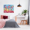 thumbnail image 2 of Stupell Industries Holiday Lights Flamingos Beach Graphic Art Gallery Wrapped Canvas Print Wall Art, Design by Paul Brent, 2 of 7