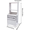 thumbnail image 2 of Miumaeov 2-Tier High-Quality Night Stand Bed End Table Bedside Table Organizer Storage Shelf, 2 of 9