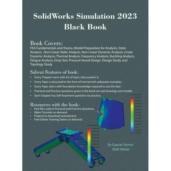 SolidWorks Simulation 2023 Black Book, (Hardcover)
