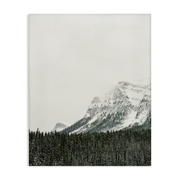 Stupell Industries Distant Snowy Peaks Landscape Photography Gallery Wrapped Canvas Art Print Wall Art, 16 x 20