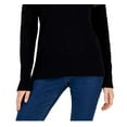 thumbnail image 3 of Charter Club Women's Long Sleeve Sweater Black Size X-Small, 3 of 3