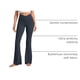 thumbnail image 4 of Pantalones CRZ YOGA Butterluxe de Cintura Alta con Cruz en V Azul Marino, 4 of 7