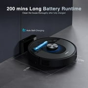 LiDAR Robot Vacuum and Mop Combo, Shellbot SL60 Robotic Vacuum Cleaner 5200mAh, 4000Pa Strong Suction, 3D Structured Light Obstacle Avoidance, 200 Mins  Runtime