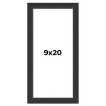 9x20 Frame Black Real Wood Picture Frame Width 1.25 Inches | Interior Frame Depth 0.5 Inches |