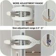 thumbnail image 5 of 3 Pcs Cat Door Holder Latch, Flex Latch Cat Door Stopper with Adjustable Strap 2.5-6" Wide, Alternative Fast Latch Strap Let Cats in and Keeps Dogs Out of Litter & Food and Safe Baby Proof (White), 5 of 7