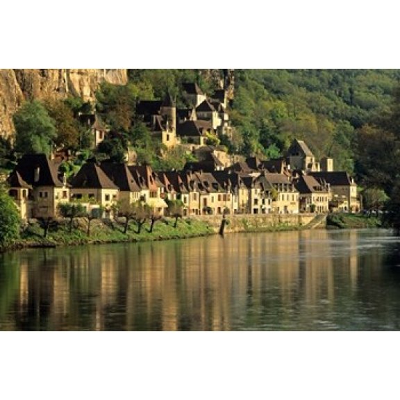 Dordogne River France Canvas Art - David Barnes  DanitaDelimont (36 x 24)