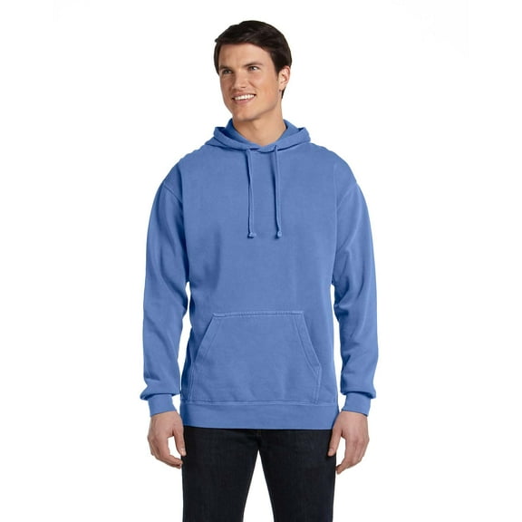 Comfort Colors Adult Fleece Pullover Hood , 1567 , Flo Blue , XX-Large