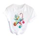 thumbnail image 1 of Camisas de moda para mujer, camisetas informales de manga corta con estampado navideño, blusas para ropa Pompotops  hkajfhjk457894, 1 of 7