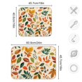 thumbnail image 4 of Yayeee Dish Drying Mat for Kitchen Counter 16"x18" Microfiber Absorbent Pad, Beige Retro Leaves, 4 of 7