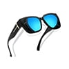 02-Black Frame/Blue Lens