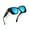 Black Frame/Mirrored Blue, variant on Joopin Polarized Sunglasses Over Glasses for Women Men, Fit Over Glasses Sunglasses with Square Oversized UV Protection