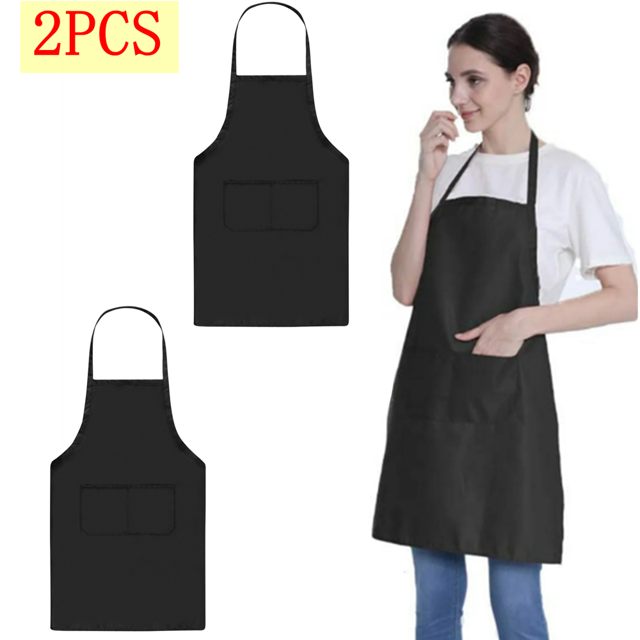 CHUANK Apron Work Apron Kitchen Food Waist Hanging Neck