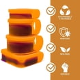 thumbnail image 4 of Silipint: Silicone Go Go Bowls: Set of 4: Sun Storm - Sizes: 10, 20, 30 oz & Sandwich Size, 4 of 8