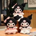 thumbnail image 3 of Sanrio-muñeco de peluche de Lolita Kuromi para niños, de encaje negro Kawaii muñeco de peluche, traje de mucama, serie de dibujos animados, bonito regalo de Navidad, 3 of 4