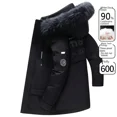thumbnail image 5 of Chaqueta de plumón para hombre, desmontable, con cuello de pelo, chaquetas de invierno, prevención del frío y el viento y prevención del frío, chaqueta nueva para hombre, 5 of 5