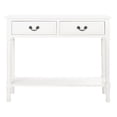 thumbnail image 2 of SAFAVIEH Primrose Distressed White Wood Console Table with Drawer (35.5 in. W x 13 in. D x 29.5 in. H), 2 of 7