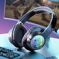 thumbnail image 4 of Auriculares inalámbricos XM Culture con reducción de ruido, sonido estéreo, geniales para hombre, con luz de flash, auriculares estéreo inalámbricos supraaurales, regalo para gamers, 4 of 8