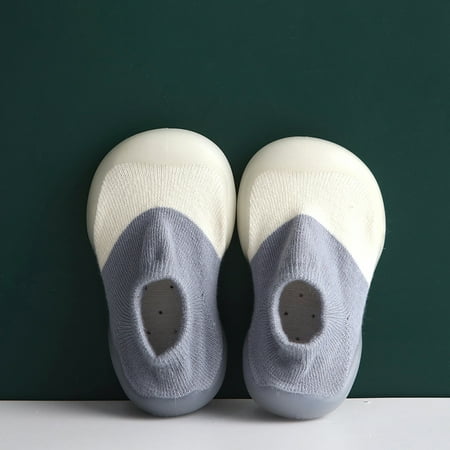 

Daxin Infant Toddler Sock Shoes First Walking Shoes Boys Girls Soft Rubber Sole Non Slip Indoor Slipper Breathable Baby Elastic Socks Shoes