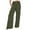 Army Green, variant on lulshou Women's Plus Size Cargo Pants with Pockets Loose Wide Leg Pants High Waist Straight Pants Casual Pants