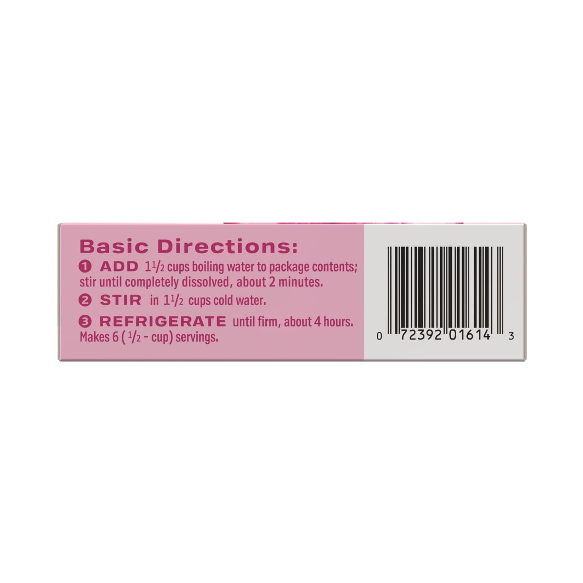 Starburst All Pink Strawberry Gelatin Dessert Mix, Fat-free, 6 Servings, 3.93 oz Cardboard Box