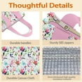 thumbnail image 4 of Pioneer Flower Floral Print Pattern Insulated Lunch Bag for Women & Adults,Large Portable Soft Cooler Lunch Bag,Thermal Food Storage Tote with Pearl Cotton,8.66L,8.75x5.75x9.5 Inch, 4 of 6