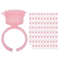thumbnail image 1 of Anillos de pigmento, 100 piezas Anillo de tinta para tatuaje Taza de tinta para tatuaje Taza de anillo de tinta Valor inmejorable, 1 of 8