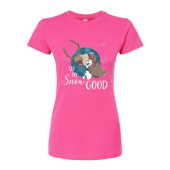Frozen - Winter - Up To Snow Good - Juniors Fitted Graphic T-Shirt