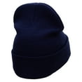 thumbnail image 3 of Monopoly Houses Embroidered 12 inch Acrylic Cuffed Long Beanie - Navy OSFM, 3 of 5