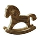 thumbnail image 5 of Caballo balancín de madera, decoración del hogar, recuerdo, oficina, colección de juguetes, artesanía, ideal Marrón, 5 of 9