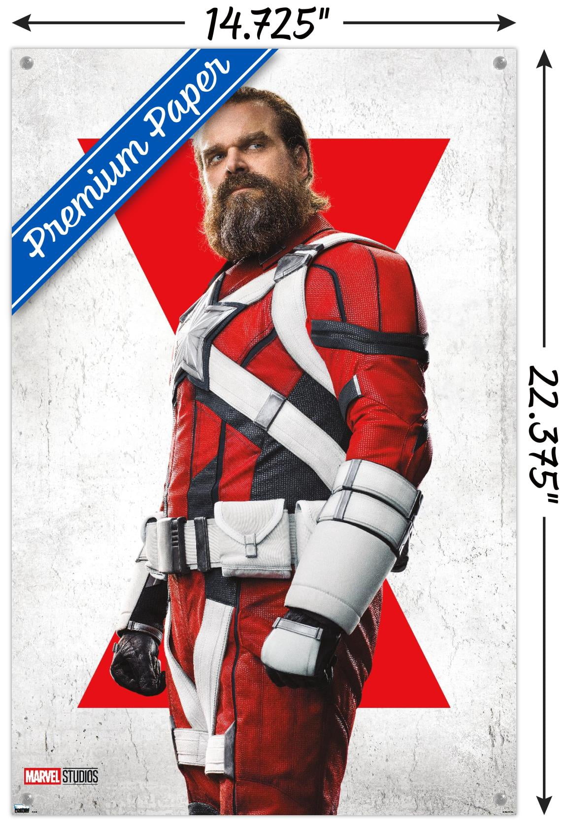 Marvel Black Widow - Red Guardian One Sheet Wall Poster with Pushpins, 14.725" x 22.375"